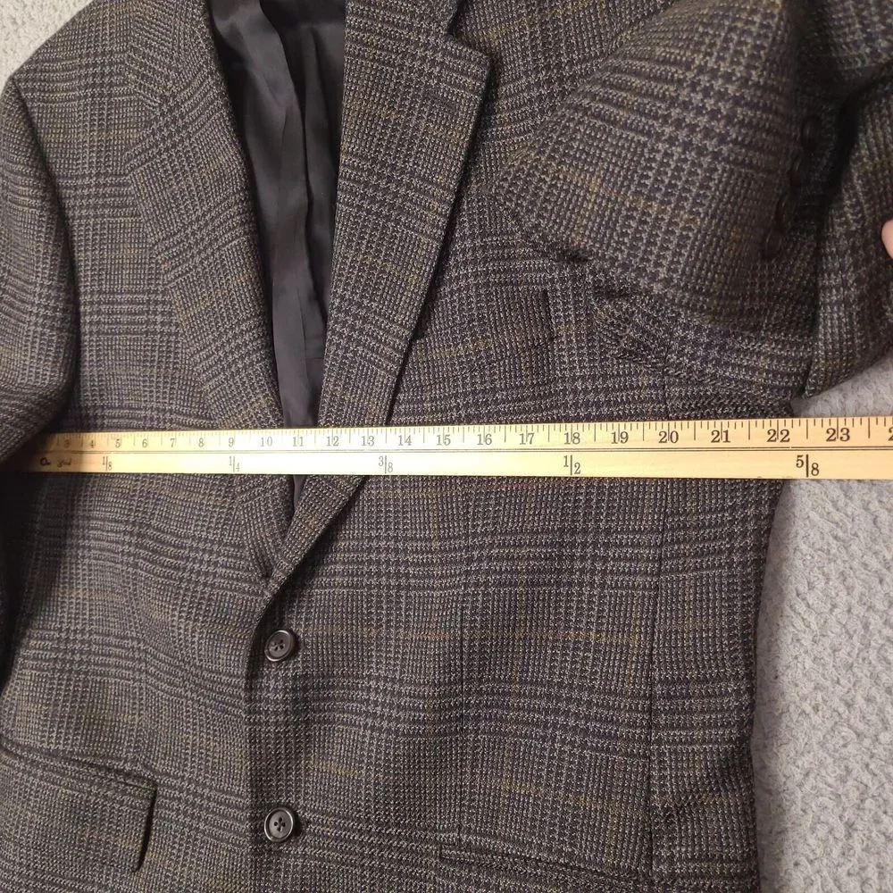 CHAPS Ralph Lauren Blazer‎ Mens 41R Multicolor Plaid Wool For Rogers Mens Store